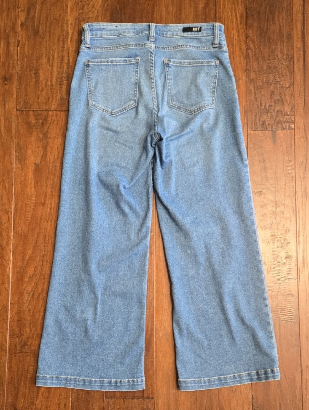 Kut from the Kloth Meg Fab Ab Light Blue Wide Leg Denim Jeans - Picture 6 of 6